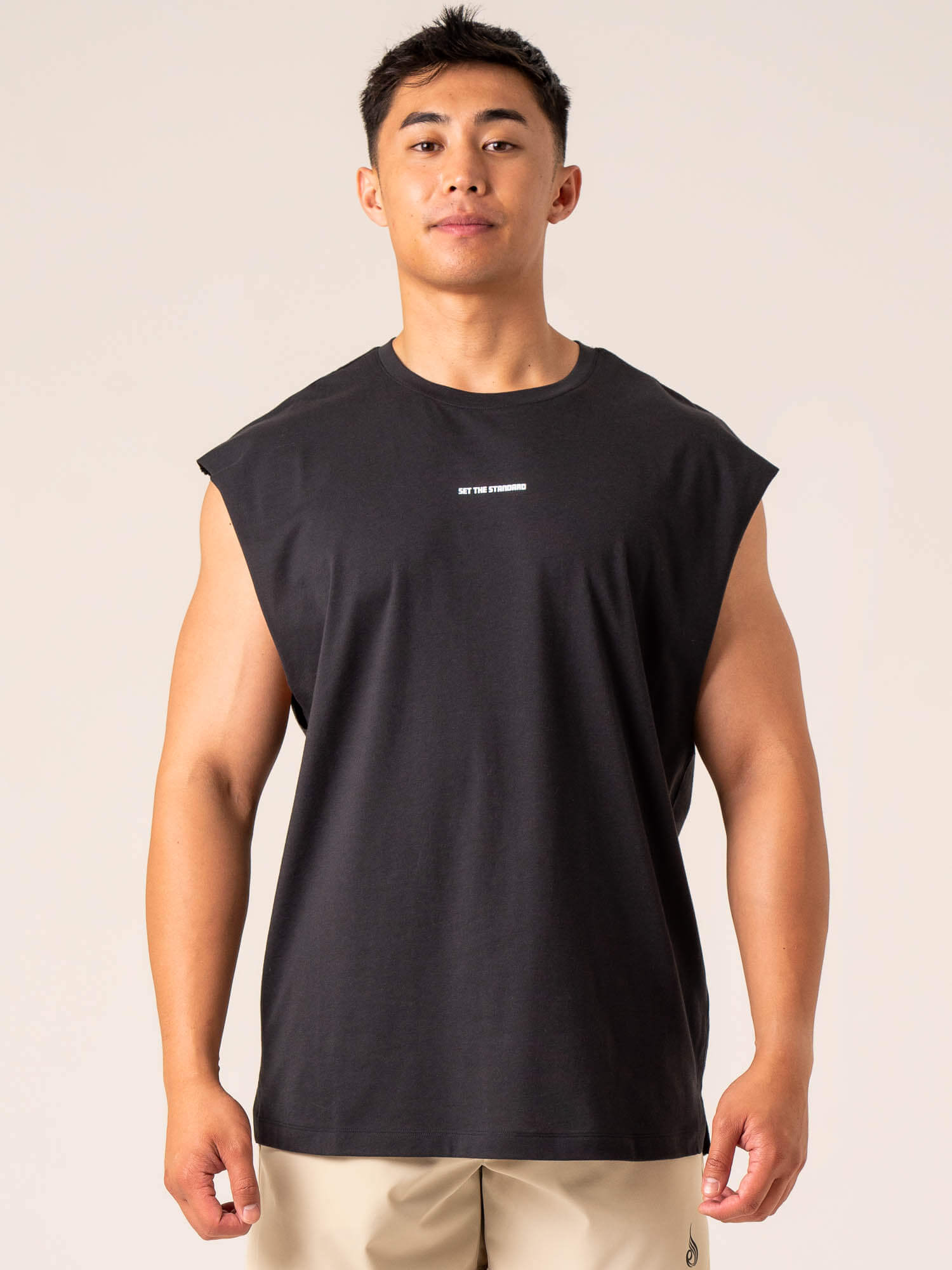 Emerge Muscle Tank Top for Women - Faded Black Workout Shirt | Gym, Yoga & Running Activewear