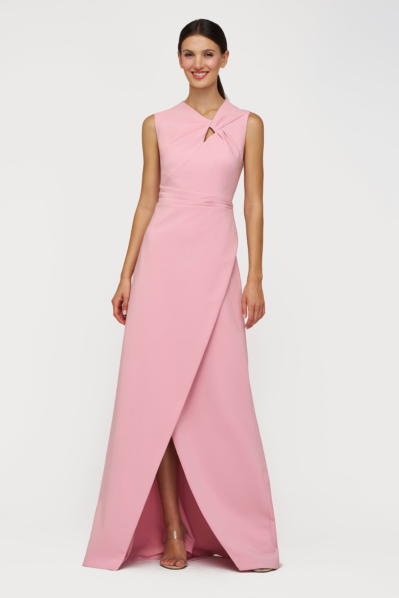Elegant Illiana Column Gown - Formal Evening Dress for Weddings, Galas & Special Occasions | Flattering A-Line Silhouette & Luxurious Fabric