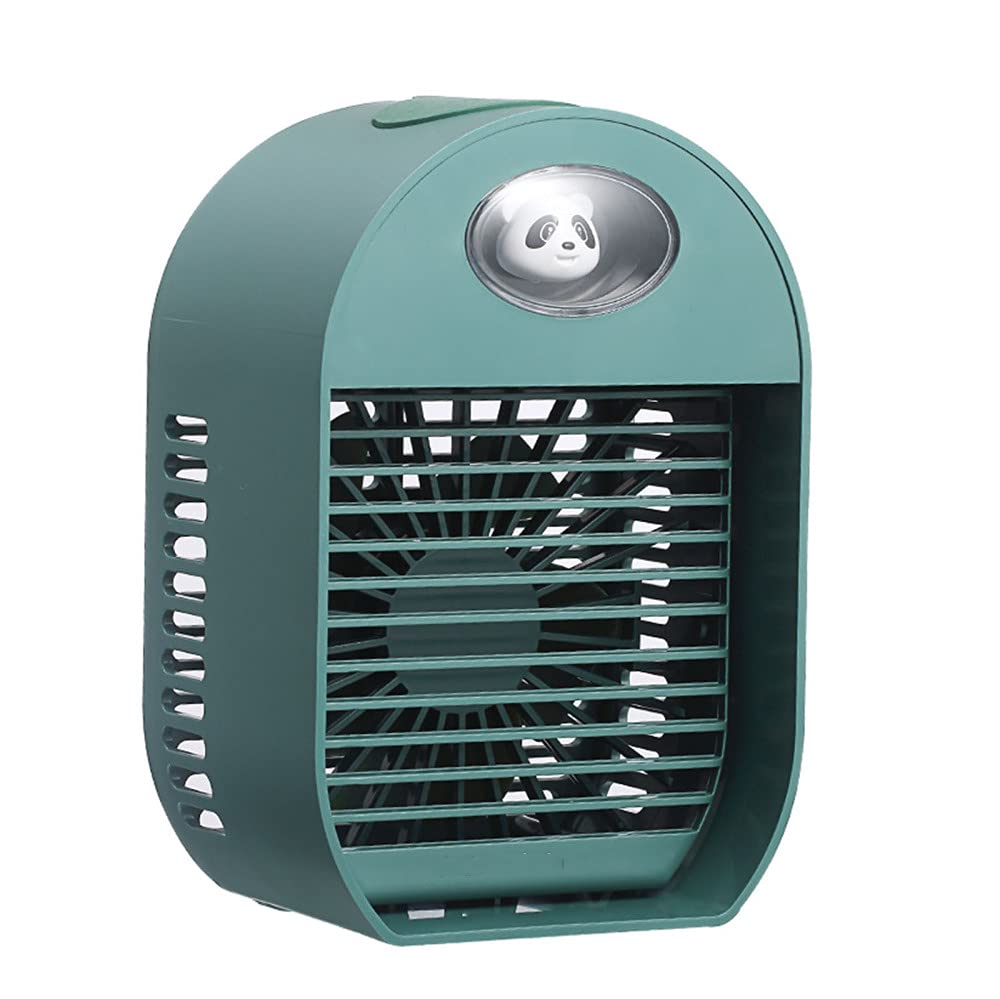 Portable Air Cooler with 3 Speed Settings - Mini Evaporative Air Conditioner, Cooling Fan & Humidifier | Built-in 2000mAh Battery, Handle Design for Desktop Use | Perfect for Home, Office, and Outdoor Activities
