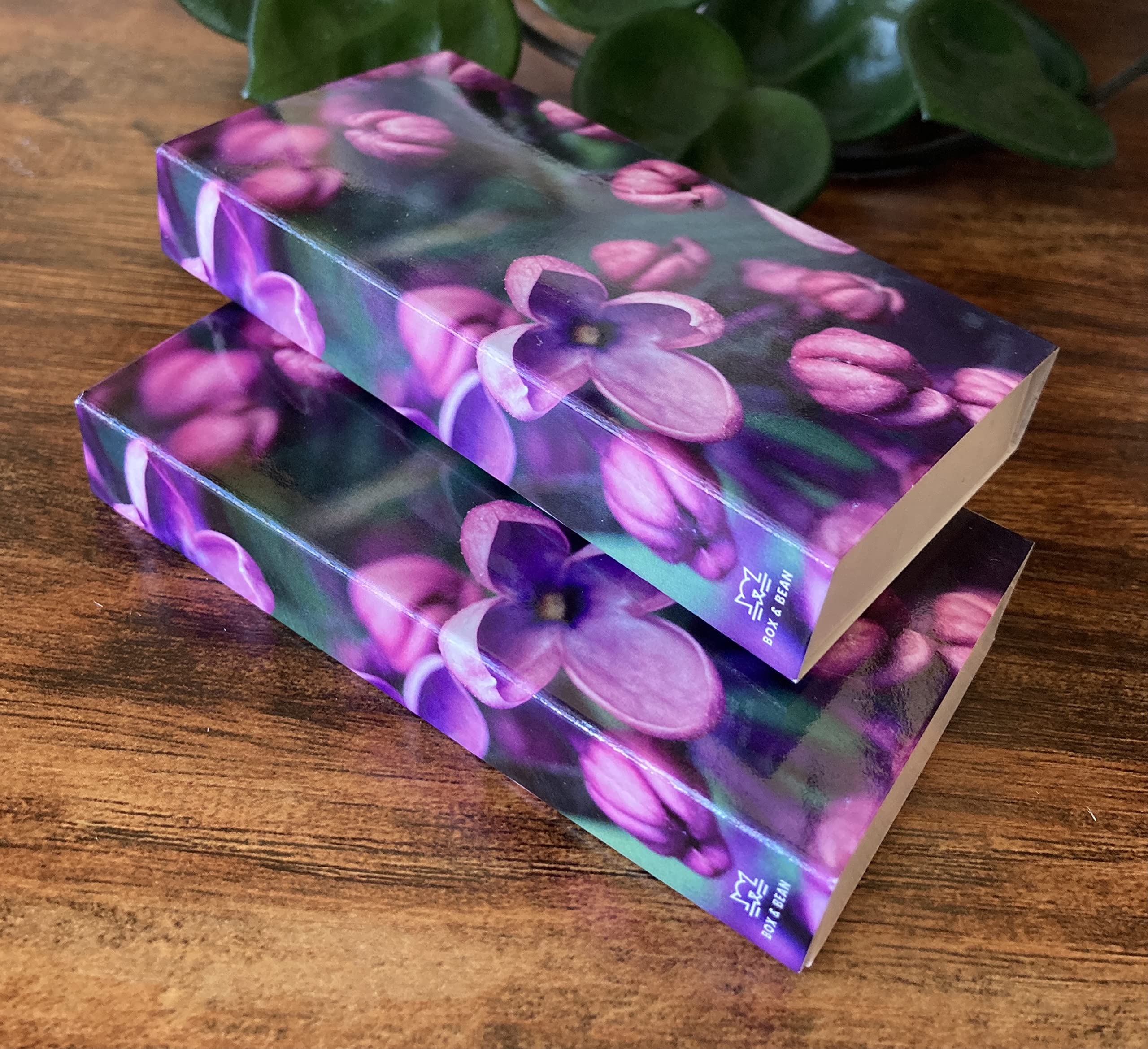 Lilacs Decorative Match Boxes with Wooden Matches - Set of 6 for Lighting Candles, Fireplaces, Grills & More | Perfect for Home Decor, Wedding Favors, and Romantic Ambiance