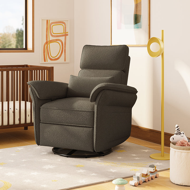 Comfortable Nursery Power Glider Recliner Chair with Custom Fabric Options - Perfect for Breastfeeding, Rocking Baby to Sleep & Nursery Decor