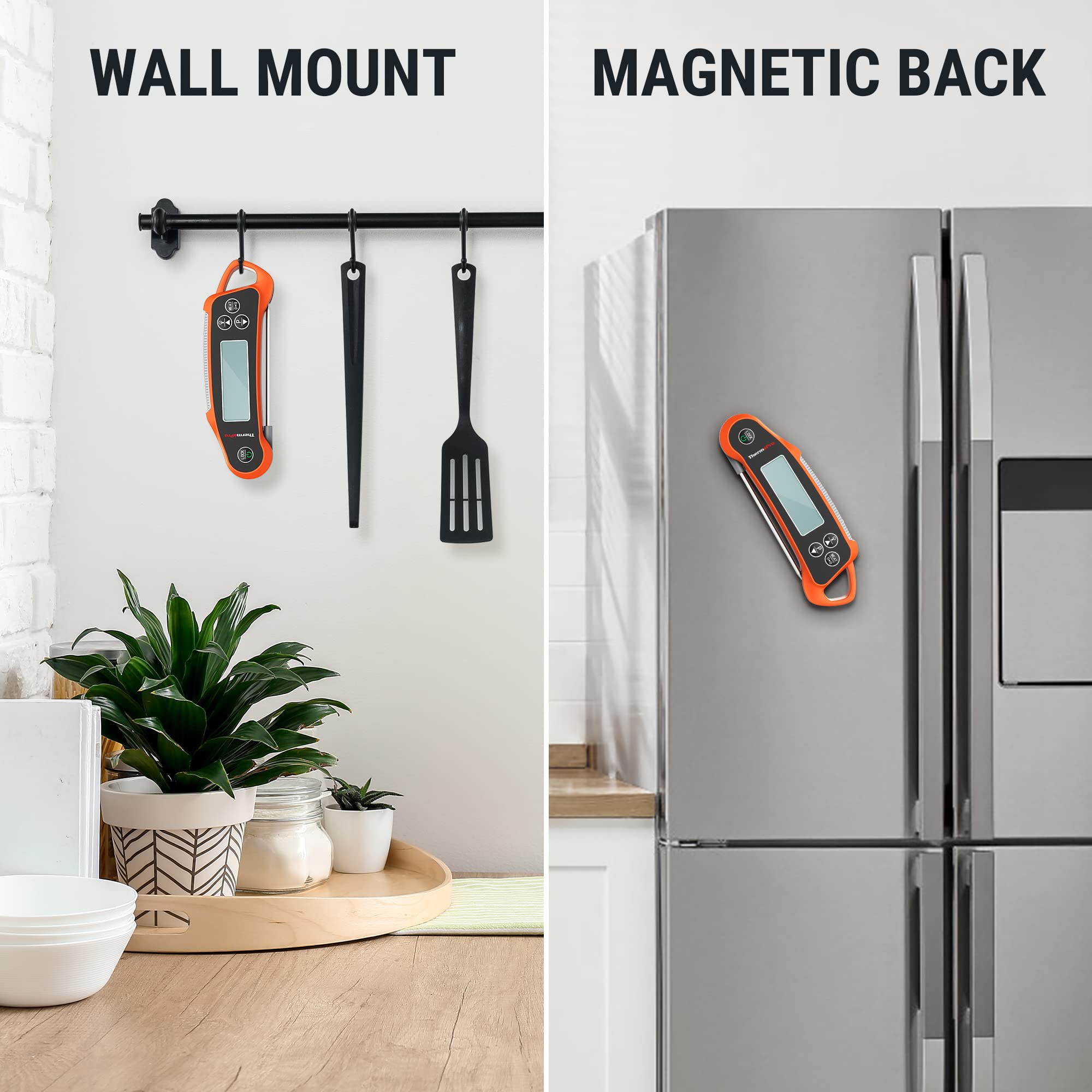 ThermoPro TP710 Digital Meat Thermometer - Instant Read, Waterproof, Dual Probe & Display for Cooking, Grilling, BBQ - Perfect for Kitchen, Oven, Smoker & Outdoor Cooking