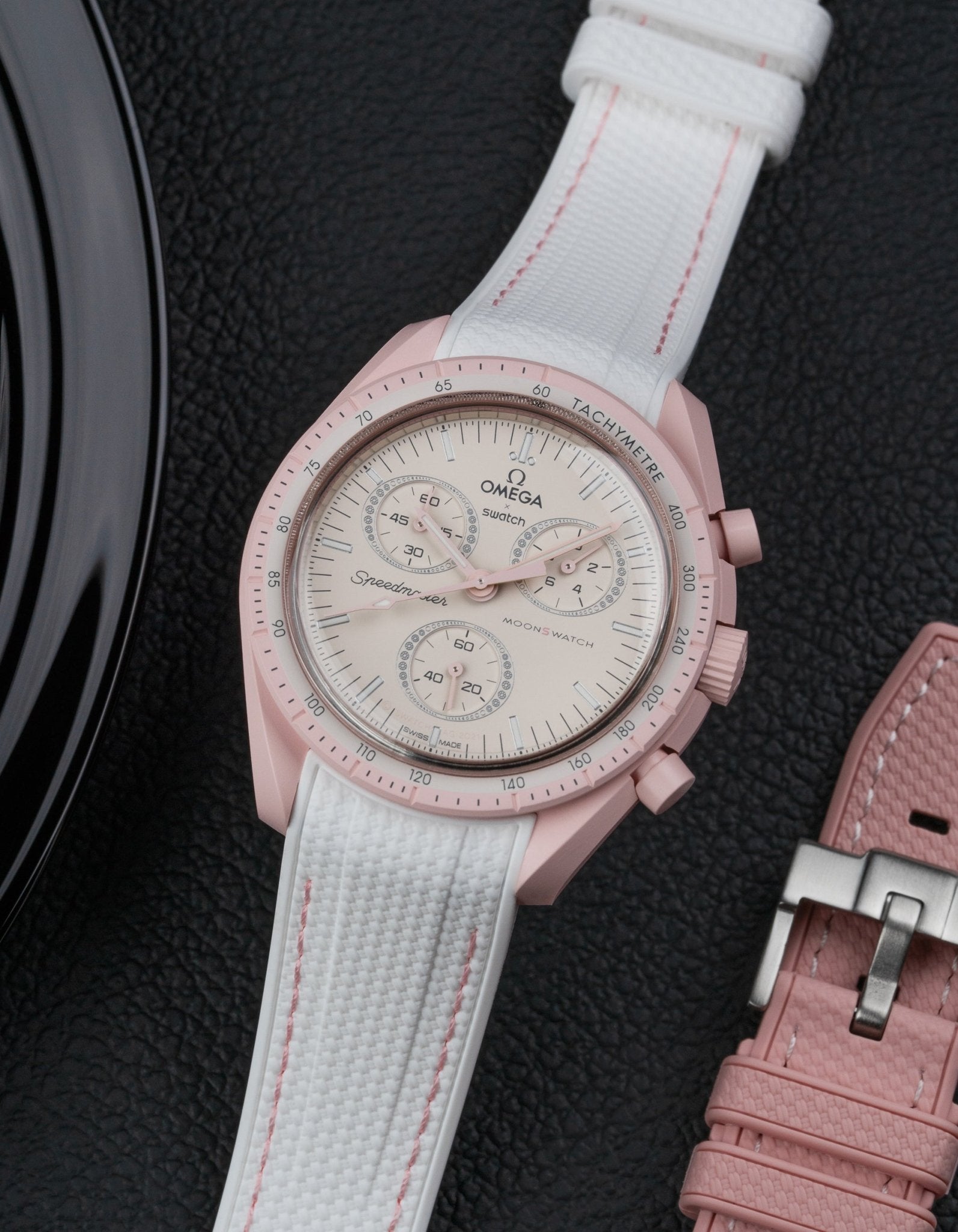 Omega X Swatch MoonSwatch Mission to Venus Replacement Rubber Strap - Durable & Comfortable Watch Band for Everyday Wear & Sports Activities
