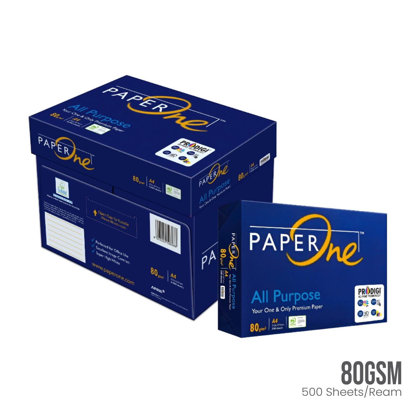 A4 All Purpose Paper 80gsm Blue - Premium Multipurpose Copy Paper for Office, School & Home Use - Ideal for Printing, Writing & Crafting (PAP080A4JBL/JPP8014B)