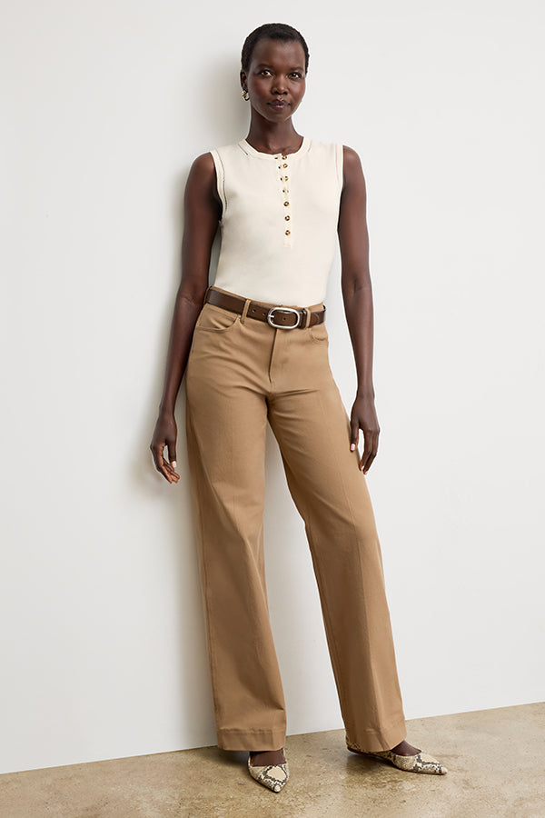 Milo Wide Leg Jeans for Women - Eco-Friendly Stretch Denim Pants with Comfortable Fit - Perfect for Casual Wear, Office, and Travel
