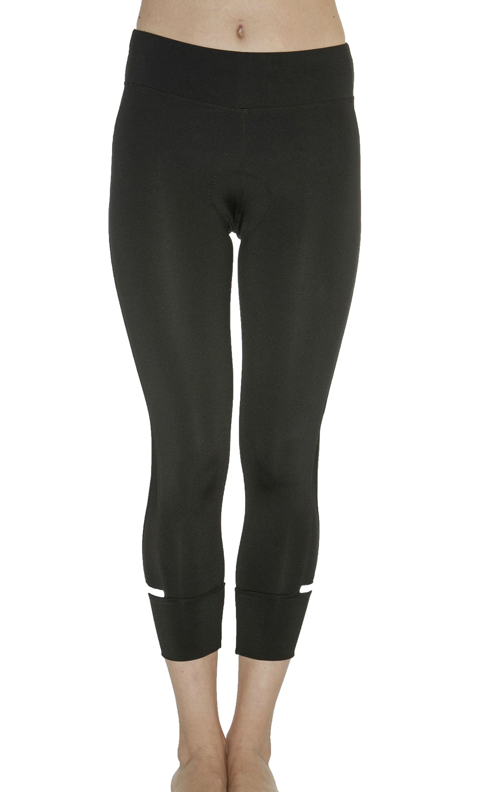 Women's Breathable Padded Cycling Capri Pants - Comfortable Bike Shorts for Women - Perfect for Indoor Cycling, Spinning, and Outdoor Biking Workouts