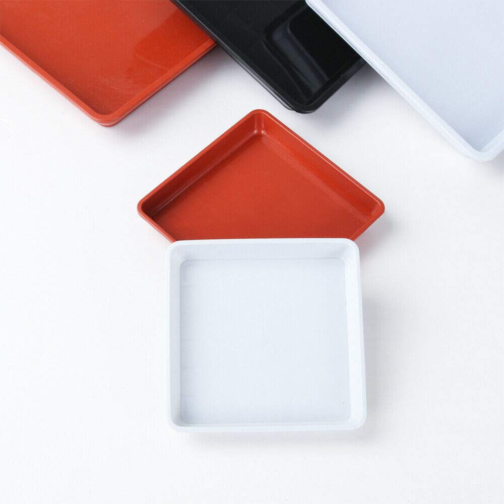 Heavy Duty Plant Drip Trays - 15x15cm White Square Plant Saucers for Indoor/Outdoor Use - Leak Proof, Deformation Resistant Garden Supplies - Perfect for Potted Plants, Flower Pots & Home Decor