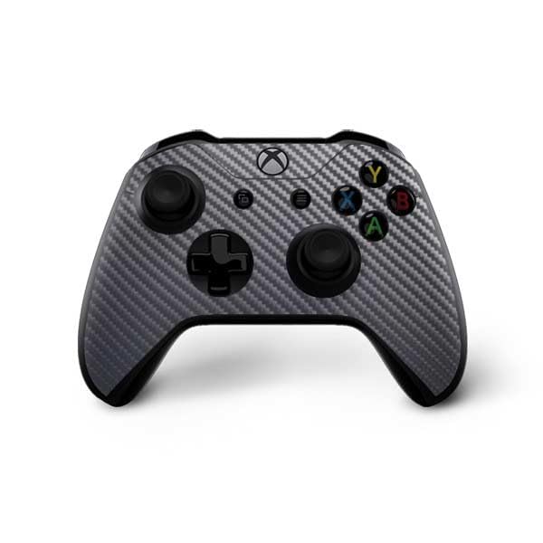 Premium Silver Carbon Fiber Gaming Skin Decal for Xbox One X Bundle - Durable Texture Material Design - Perfect for Gaming Enthusiasts & Console Protection