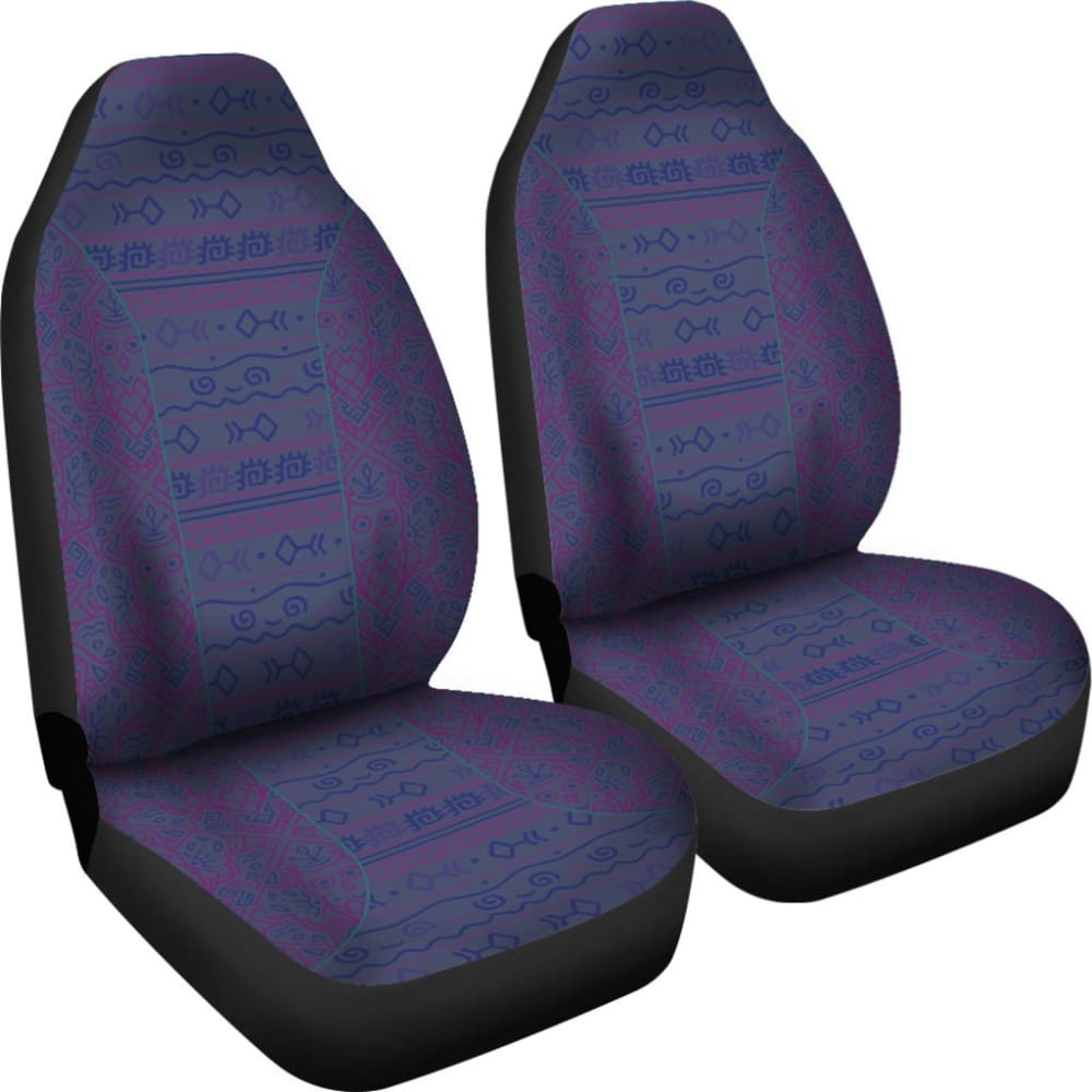 Premium Aztec Light Purple Blue Car Seat Covers - Universal Fit for Cars, Trucks & SUVs - Stylish Protection for Daily Commutes & Road Trips