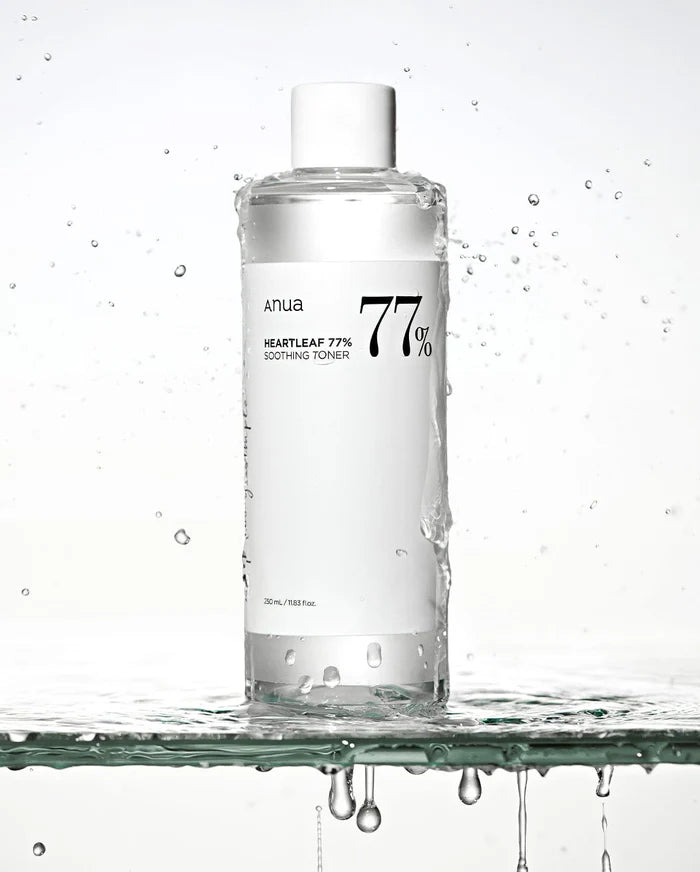 ANUA Heartleaf 77% Soothing Toner 250ml - Korean Hydrating Facial Toner for Sensitive Skin, Acne-Prone Skin & Redness Relief - Perfect for Daily Skincare Routine & Post-Cleansing Treatment