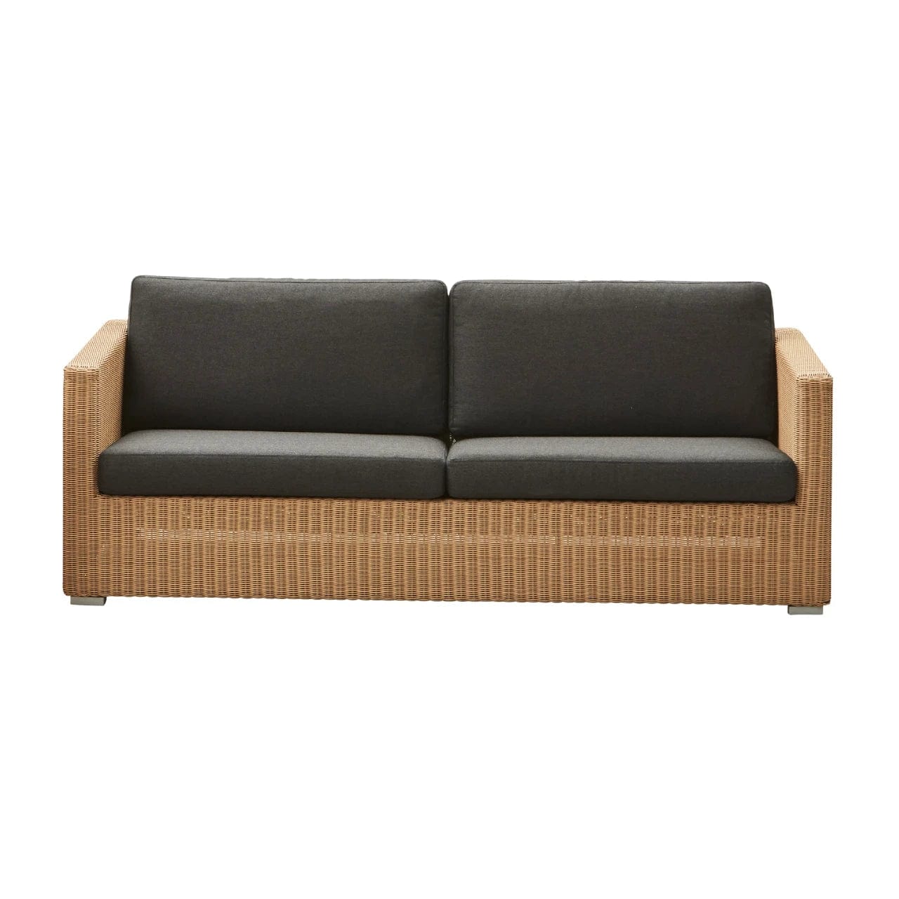 Chester 3-Seater Coastal Outdoor Sofa - Waterproof Wicker Patio Furniture Set for Poolside, Garden & Backyard Relaxation