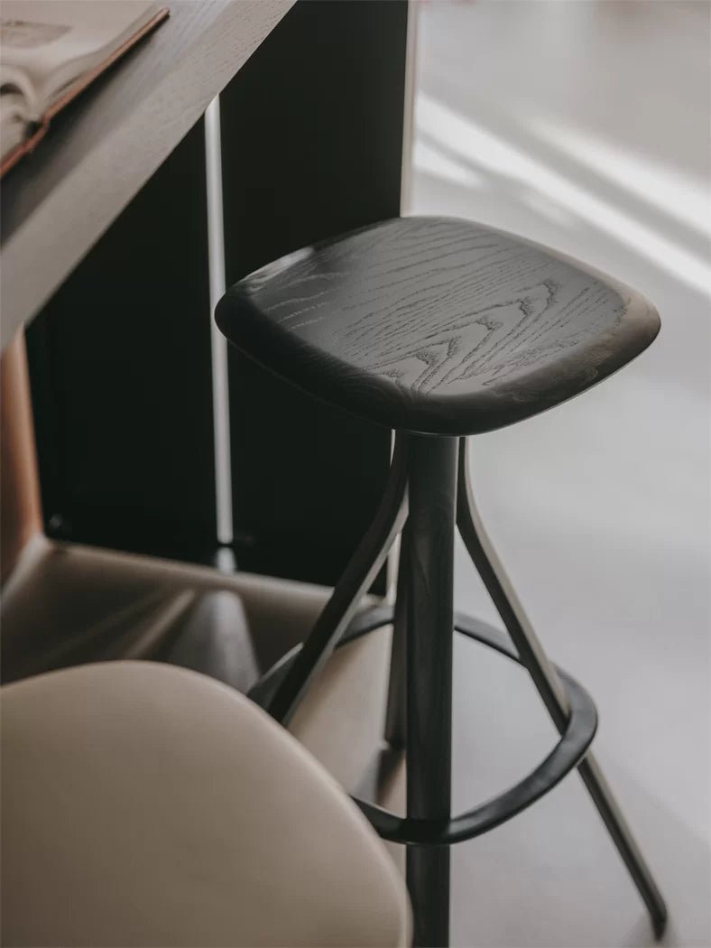 Lusto S461 Modern Bar Stool by Lapalma - Adjustable Height Dining Stool for Kitchen Island, Breakfast Bar & Home Decor