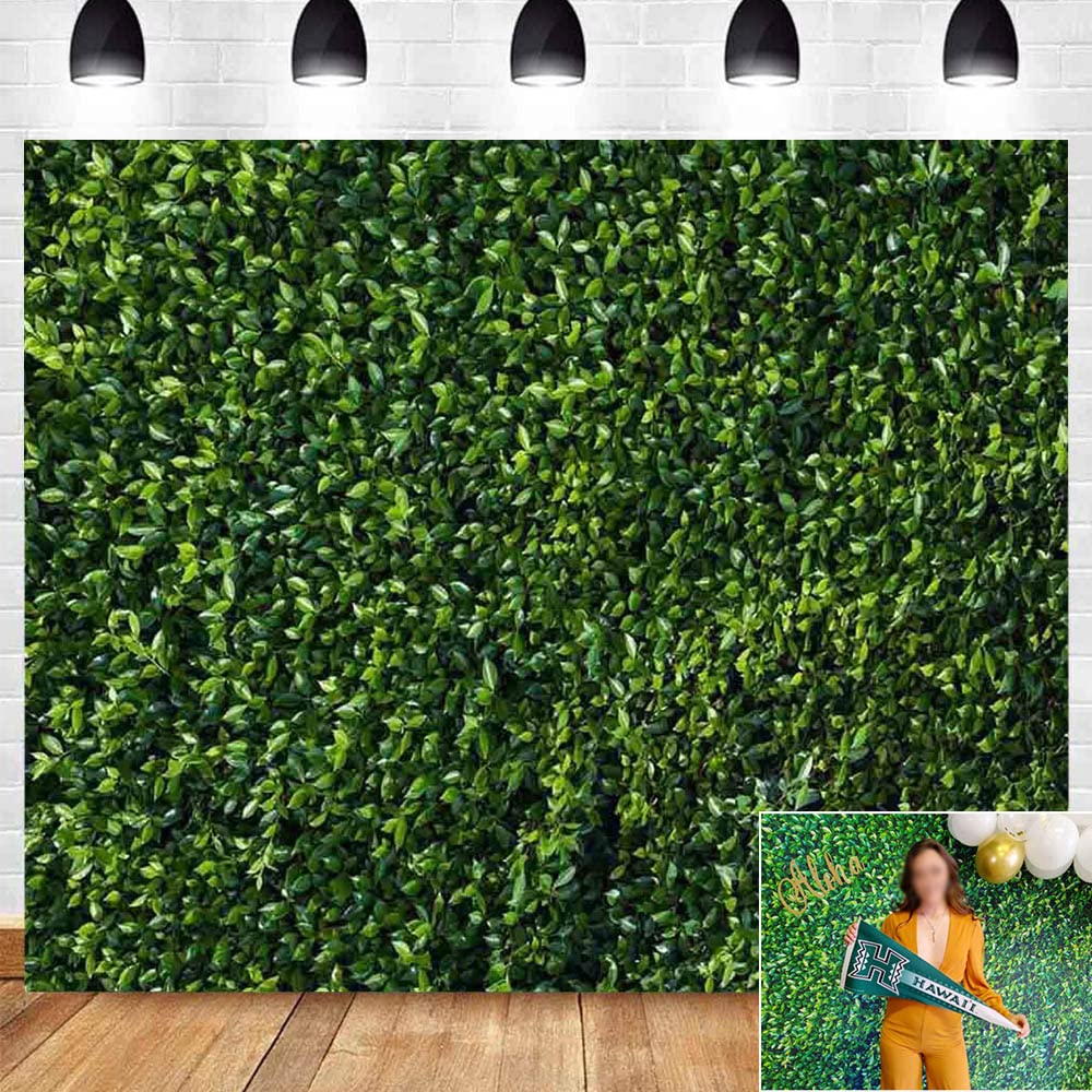 8x8ft Green Leaves Photography Backdrop - Spring Nature Party Decor, Outdoor Theme Newborn Baby Shower & Wedding Photo Background - Vinyl Studio Props for Booth, Portrait & Event Photography | Perfect for Baby Showers, Weddings, Birthday Parties & Studio Sessions