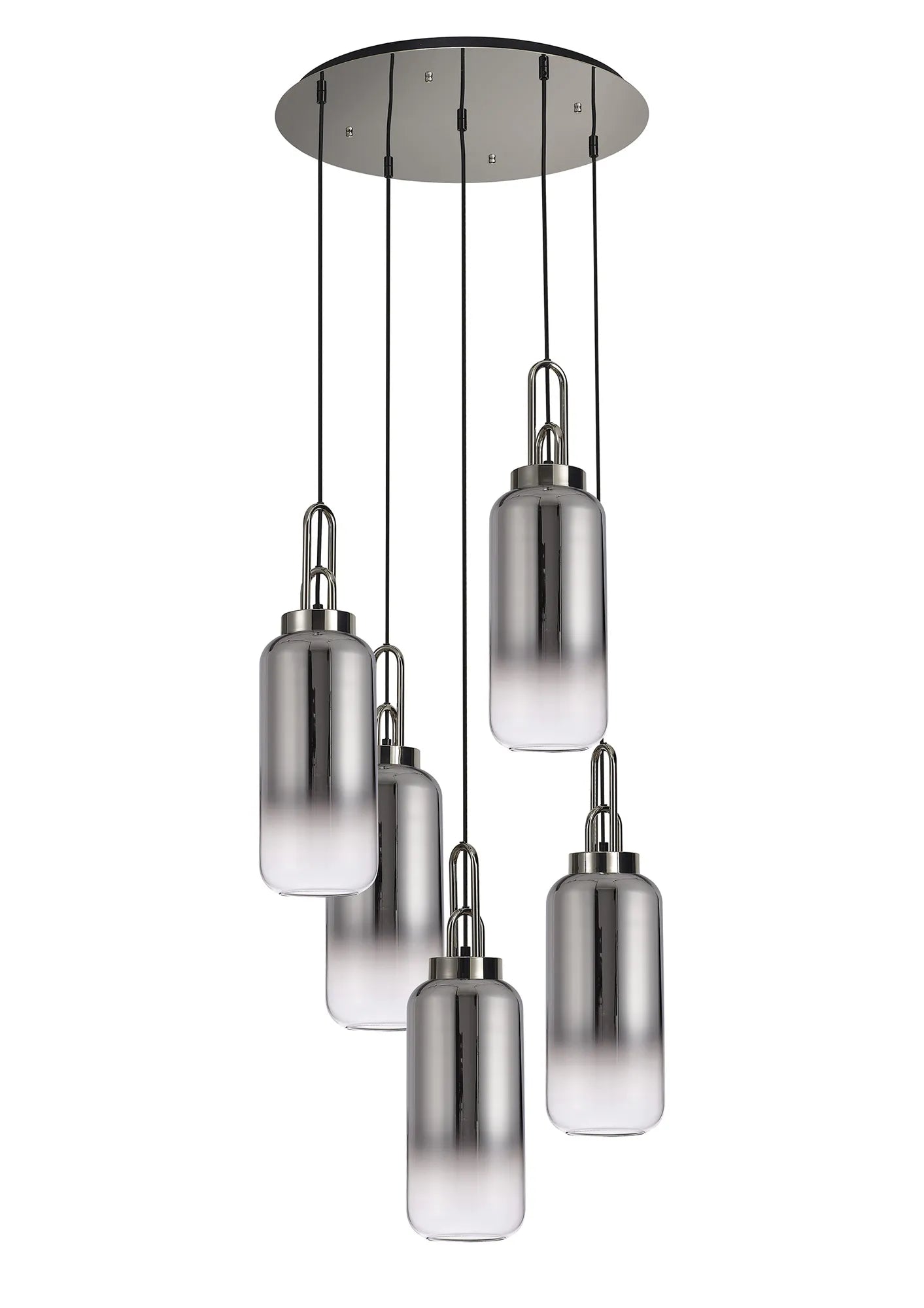 Stylish Cadiz 5-Light Cluster Pendant Light Fixture - Modern Ceiling Lighting for Dining Room, Kitchen & Living Room