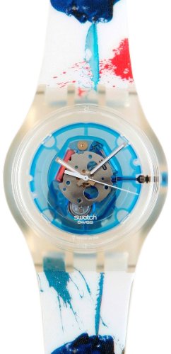 Swatch Men's Blue Plastic Strap Wrist Watch SUJK104C - Casual, Sport & Everyday Wear for Men | Water-Resistant & Lightweight Design