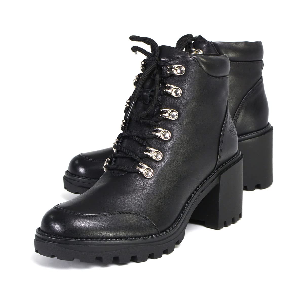 Milwaukee Leather Women's Devine Black Leather Lace-Up Platform Boots MBL9439 - Stylish Ankle Boots for Casual Outfits & Night Out