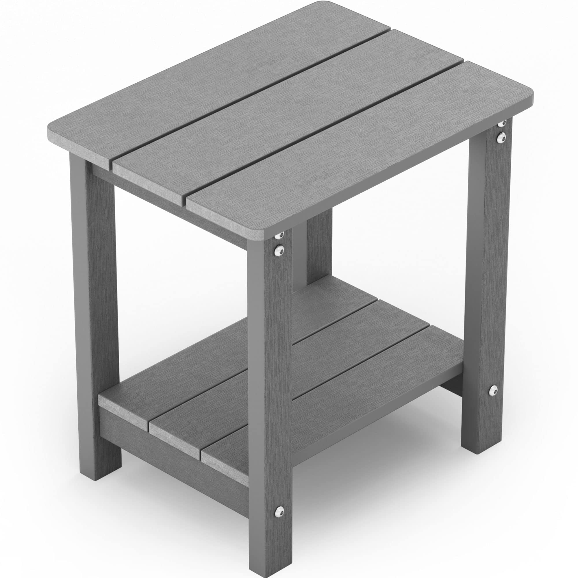 Weather-Resistant MXIMU Outdoor Adirondack Square Side Table - Durable Patio End Table for Backyard, Pool, Front Porch & Indoor Use - Perfect for Relaxing, Entertaining & Decorating