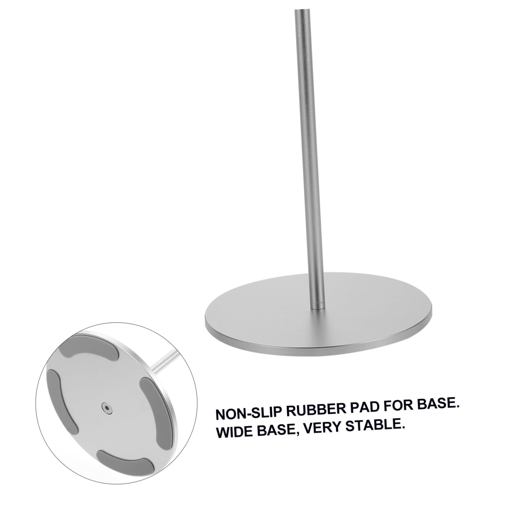 Premium Wireless Headphone Stand - Silver 28.5X12X12CM | Desktop Organizer for Gaming Headsets, Computer Accessories & Office Setup | Durable Headset Holder for Workstations, Home Office & Gaming Stations