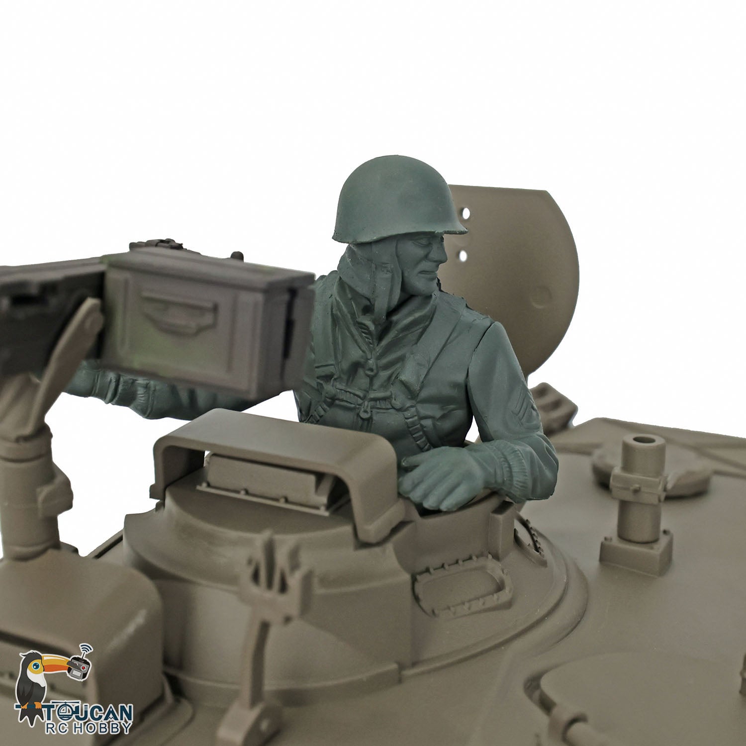 1/16 Henglong Upgraded 7.0 RC Tank Walker - USA Bulldog 3839 RTR Remote Control Tank with Smoking System, Steel Gearbox & Metal Tracks | Military Model Collection, Battle Simulation, Outdoor Play for Adults & Kids