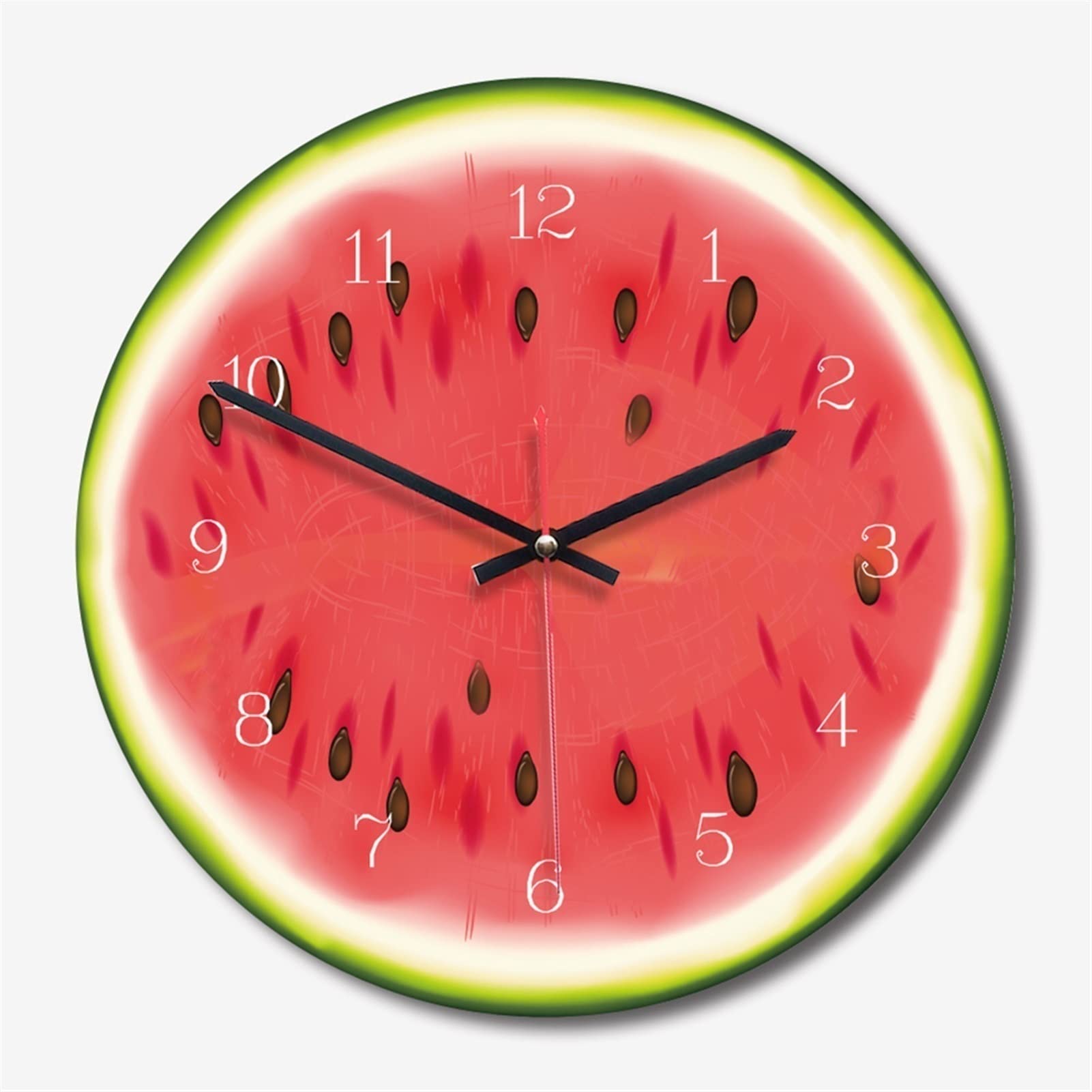 TOMYEUS Creative Lime Fruit Wall Clock - Modern Colorful Kitchen Decor, Tropical Themed Living Room Watch - Perfect for Home, Office & Dorm Room Decor (Color: B)