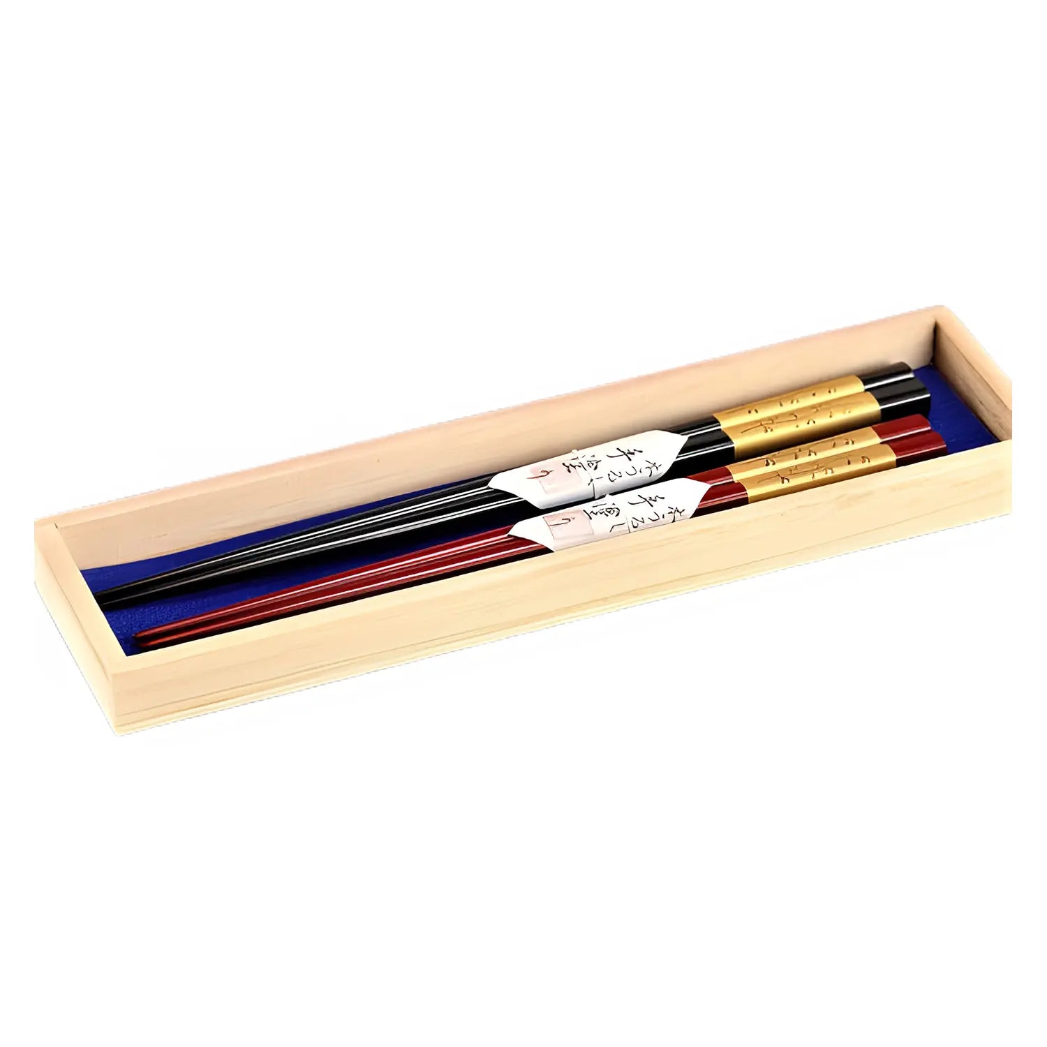 Premium Echizen Shikki Makie Wooden Couple Chopsticks - Handcrafted Japanese Lacquerware with Vine Design - Perfect for Romantic Dinners, Wedding Gifts & Asian Cuisine