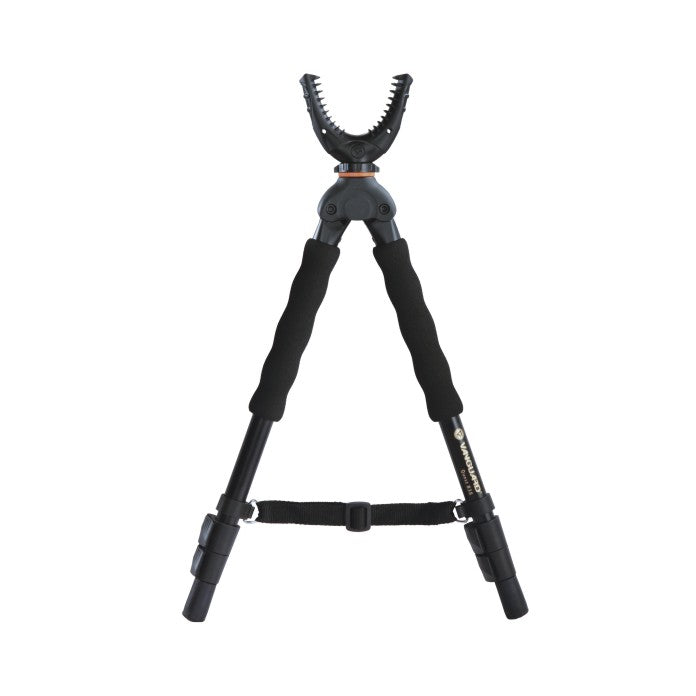 QUEST B38 Portable Shooting Bipod with U-Shaped Yoke - Lightweight Adjustable Rifle Bipod for Hunting, Shooting Range & Outdoor Adventures