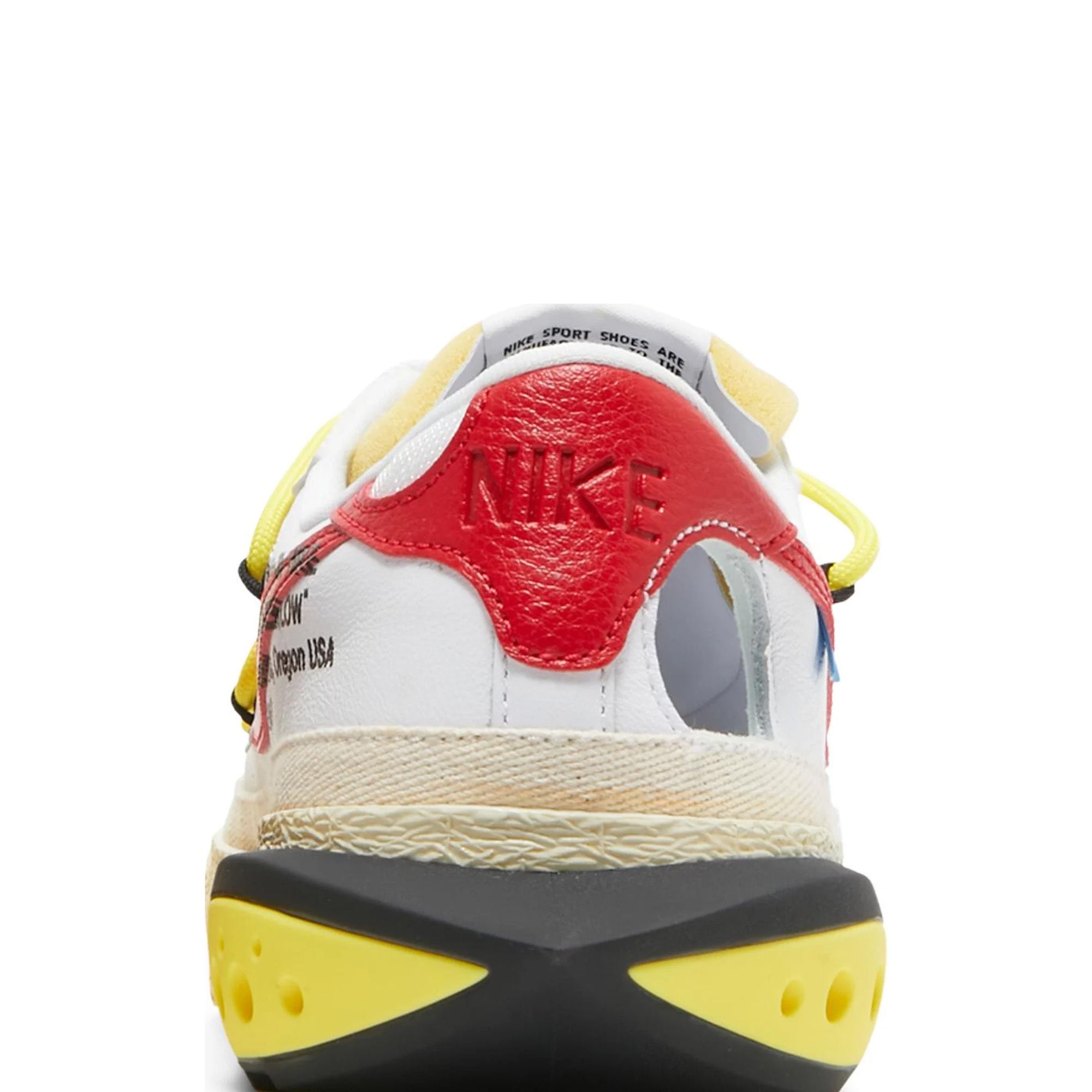 Nike Blazer Low 77 x Off-White 'University Red' Sneakers (2022) - Men's Streetwear Basketball Shoes for Casual Wear & Urban Fashion