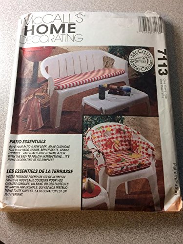 McCall's Home Decor & Patio Essentials Set 7113 - Stylish Indoor & Outdoor Decor for Living Room, Garden, and Backyard