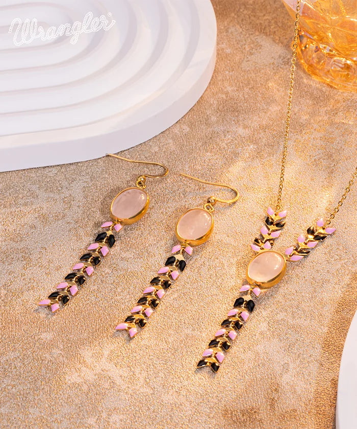 Wrangler Demeter’s Orb Necklace and Earrings Set - Sterling Silver Greek Goddess Jewelry for Women - Perfect for Weddings, Date Nights & Special Occasions
