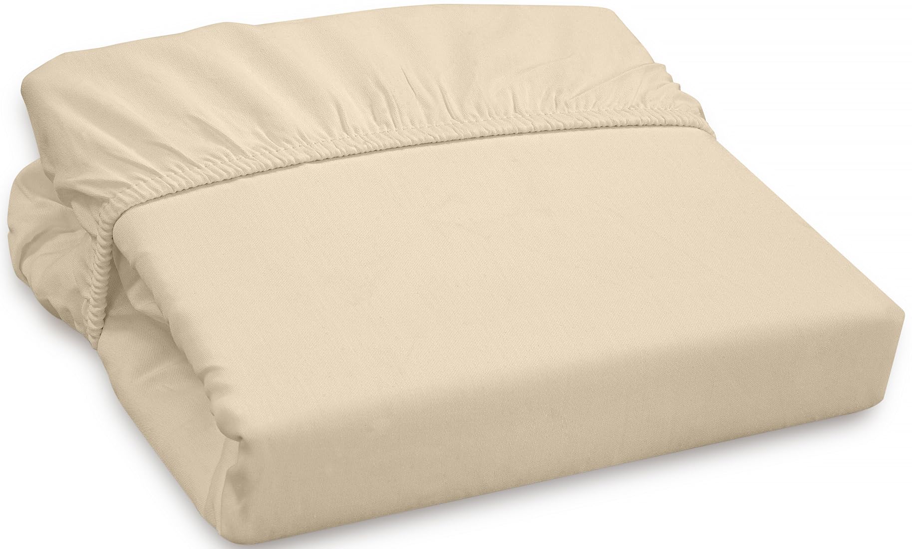 Premium 100% Egyptian Cotton King Size Fitted Sheet - 550 Thread Count, Soft & Breathable, 18