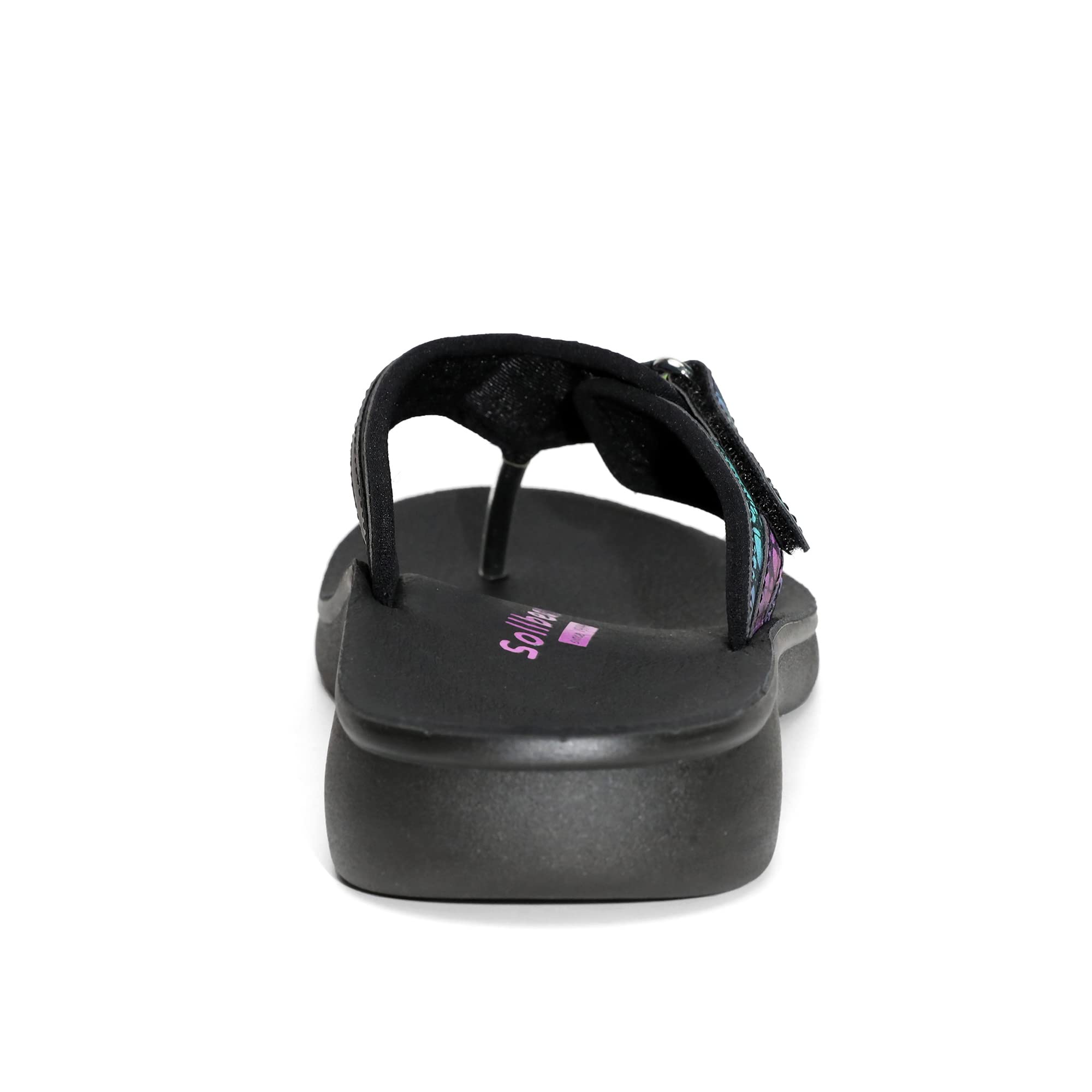 SOLLBEAM Women's Orthotic Flip Flops Sandals - Arch Support Thong Sandals with Heel Cup for Plantar Fasciitis - Comfortable Summer Beach Shoes for Walking, Travel & Poolside Relaxation