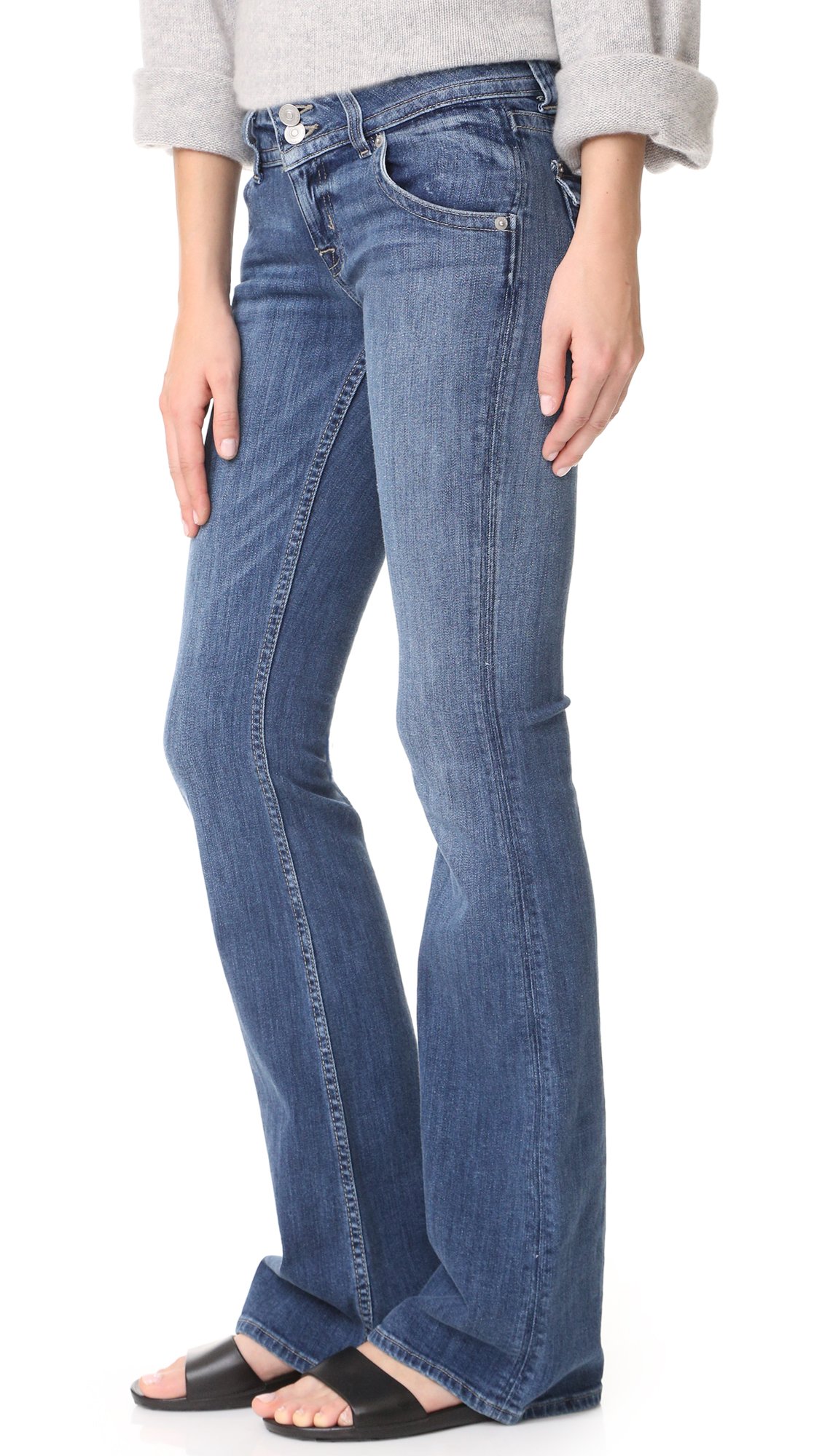 HUDSON Women's Signature Bootcut Flap Pocket Jeans - High Waist Stretch Denim Pants for Casual Wear & Everyday Style | Perfect for Work, Dating & Weekend Outfits