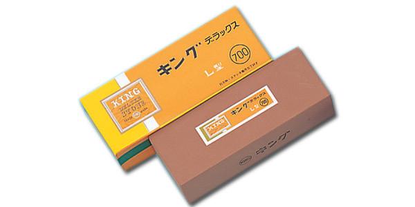 Premium King L-Type Fine Sharpening Stone #700 – Professional Knife & Tool Sharpener for Kitchen, Hunting & Outdoor Use
