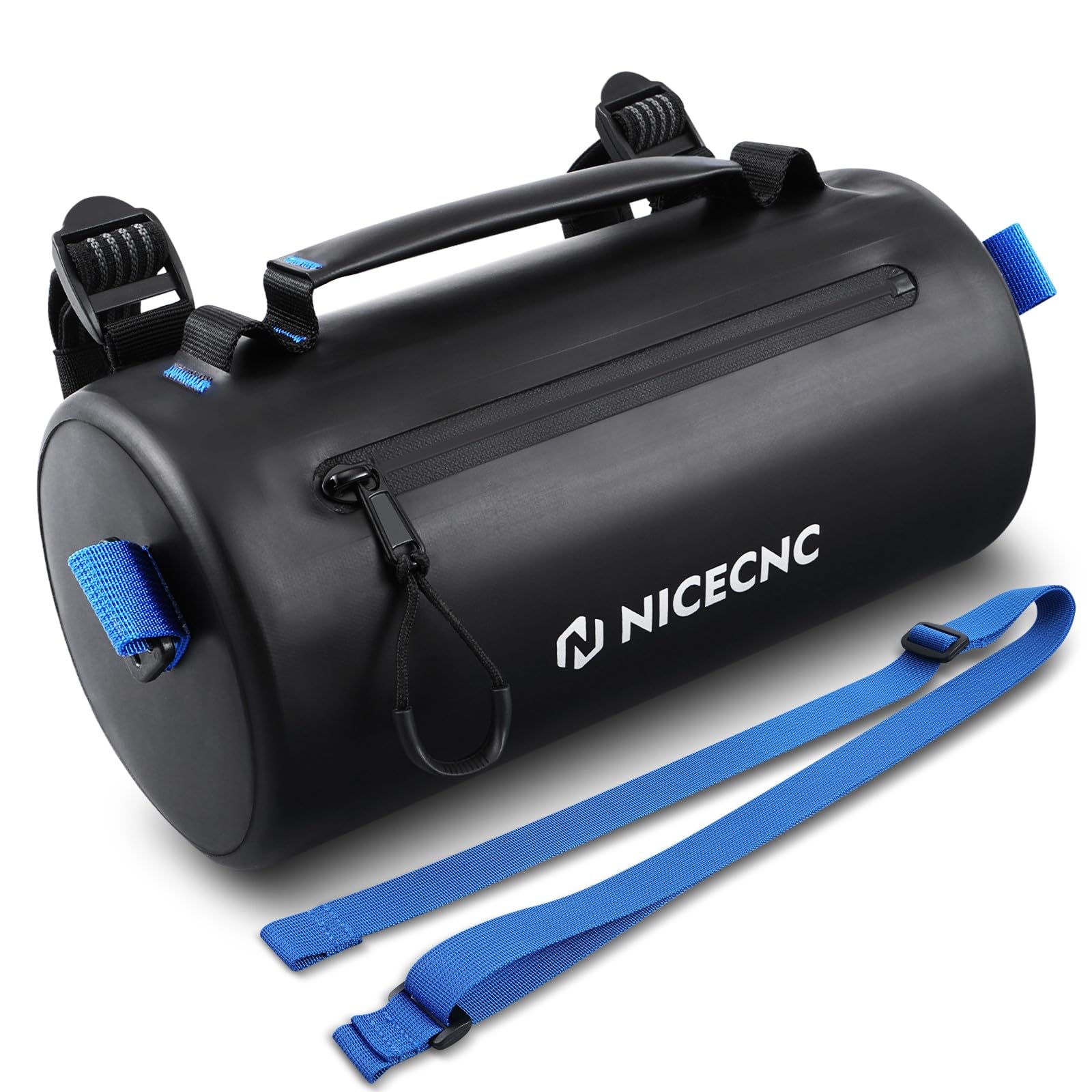 Waterproof Motorcycle Handlebar Bag - Universal Fit for Bike, ATV, Scooter - Anti-Deformation & Seepage-Proof Fabric with Waterproof Zipper - Durable Motorcycle Accessories Storage Bag - Perfect for Commuting, Off-Roading & Adventure Riding