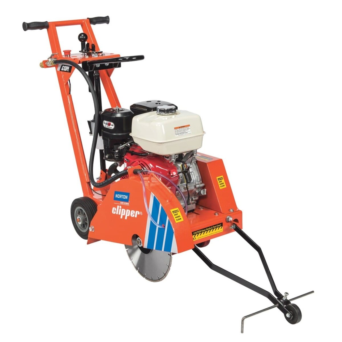 Gas-Powered Clipper C13PE Small Push Walk Behind Saw - Perfect for Landscaping, Lawn Care & DIY Projects