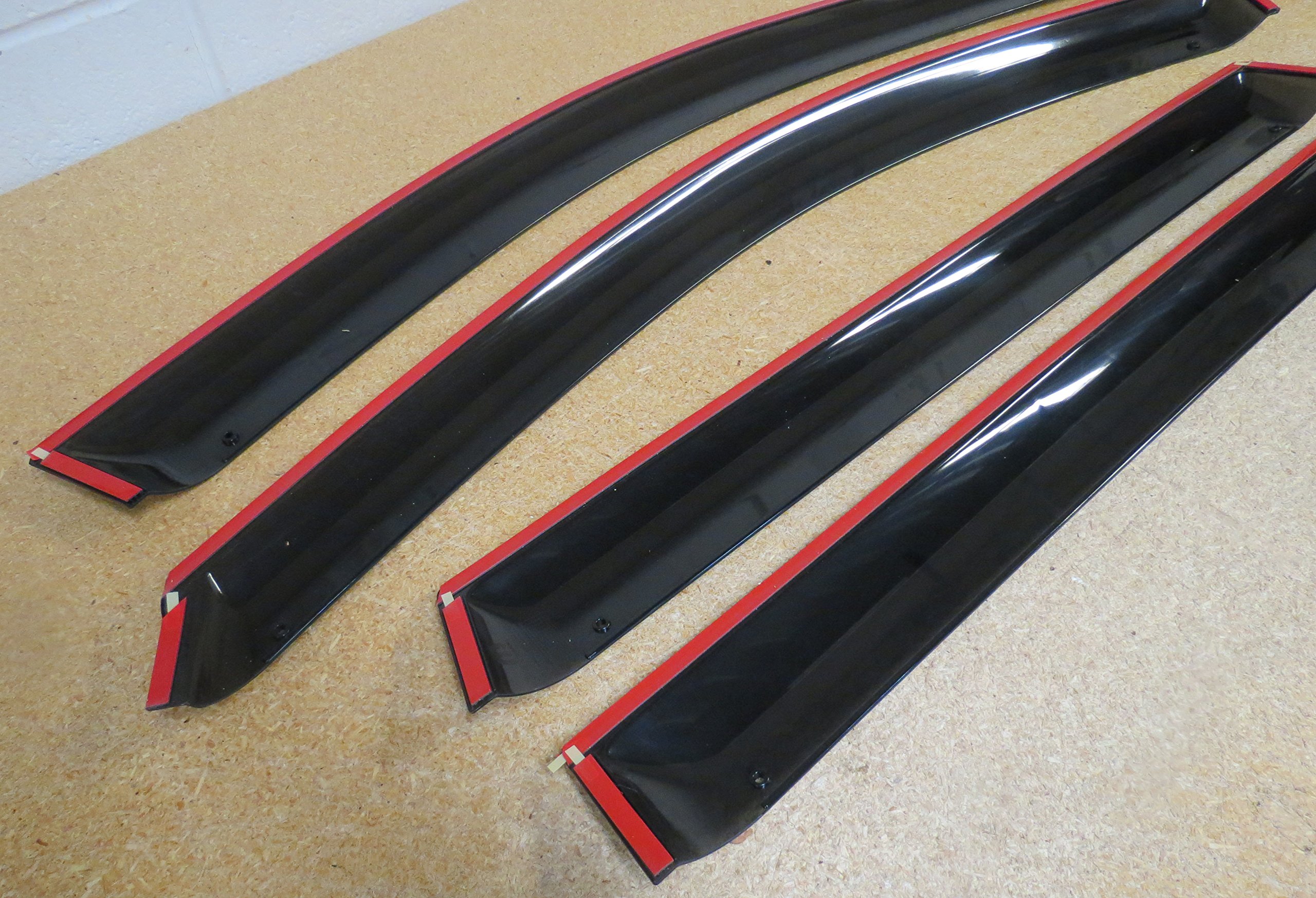 Jeep Cherokee Side Window Air Deflectors - Mopar OEM Replacement Parts - Reduce Wind Noise & Rain Protection for Jeep Cherokee 2014-2023 Models - Perfect for Highway Driving & Outdoor Adventures