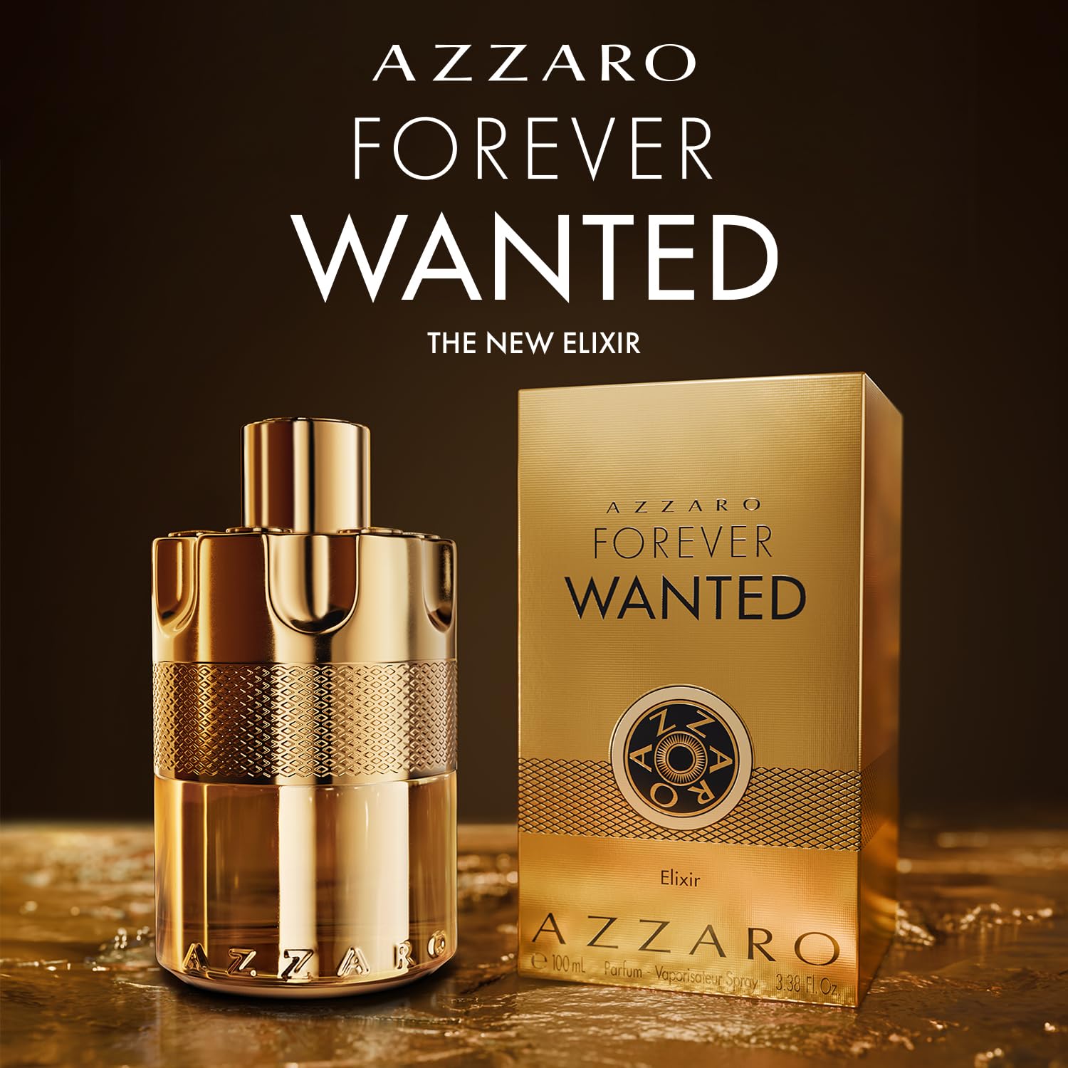 Azzaro Forever Wanted Elixir Men's Cologne - Raspberry, Cardamom & Leather Fragrance for Men - Perfect for Date Night, Special Occasions & Everyday Confidence