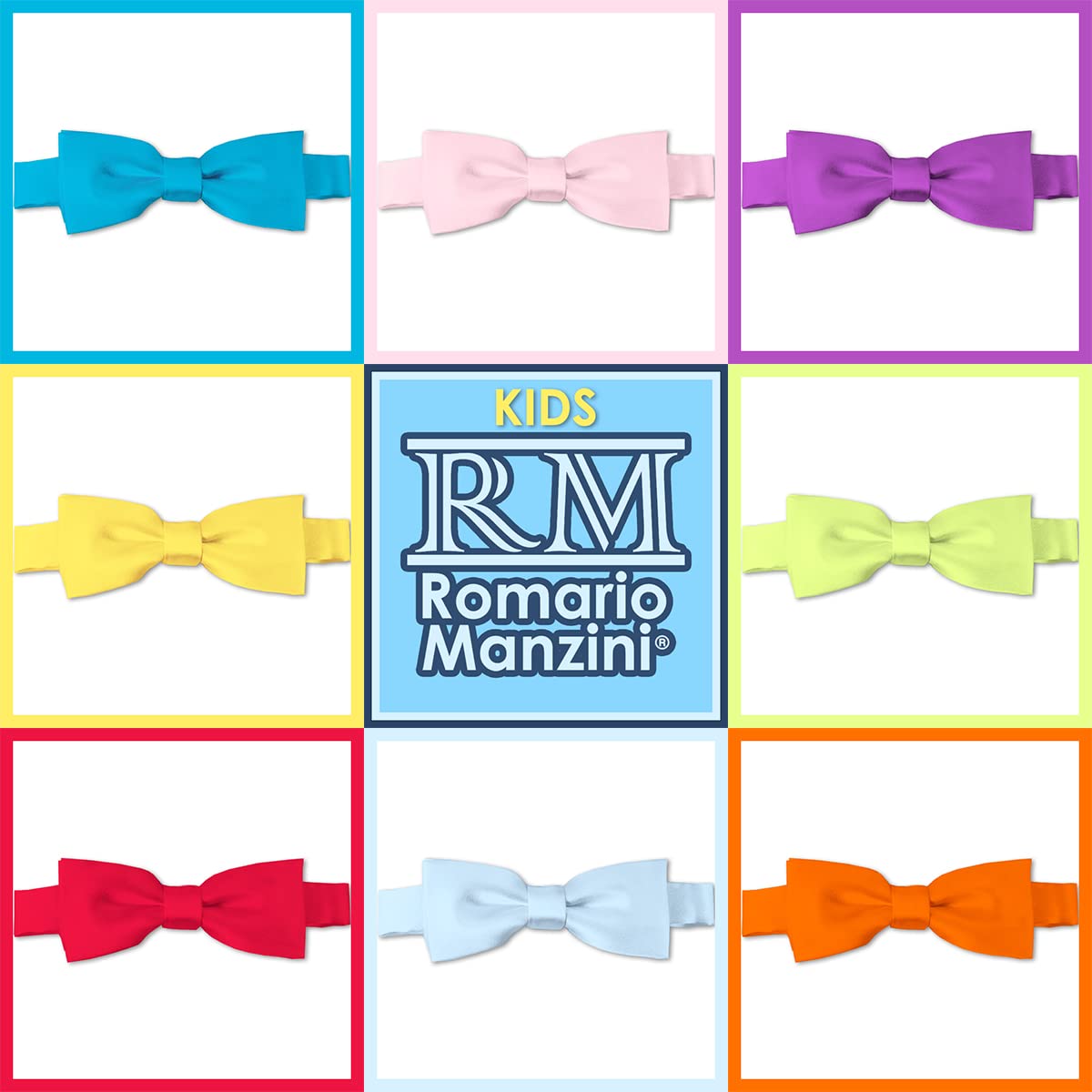Stylish Solid Color Pre-Tied Bow Tie for Kids - Perfect for Weddings, School Photos & Special Occasions