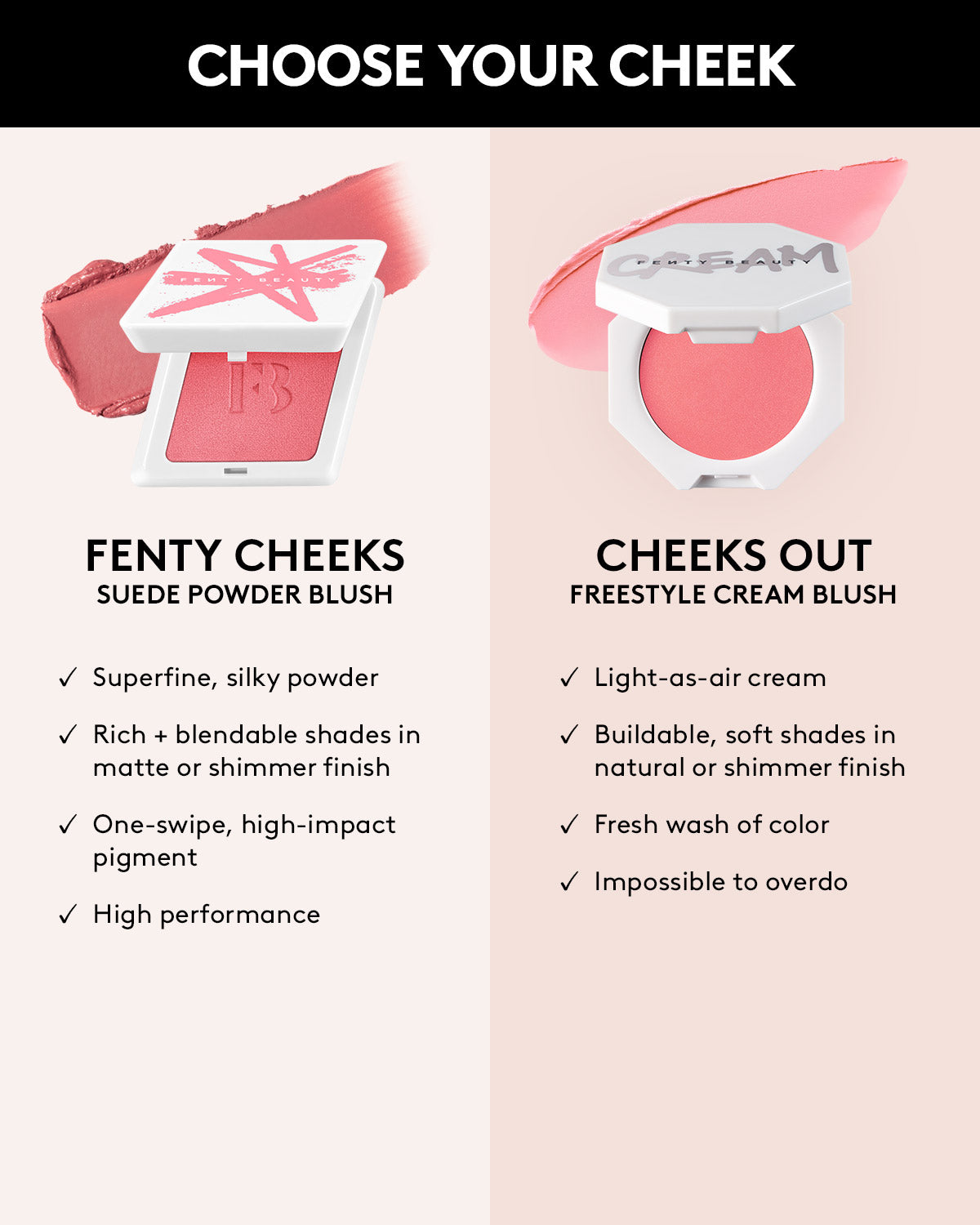 Fenty Beauty Cheeks Out Freestyle Cream Blush - Wattabrat | Long-Lasting, Buildable Color for a Natural Flush | Perfect for Everyday Wear & Special Occasions