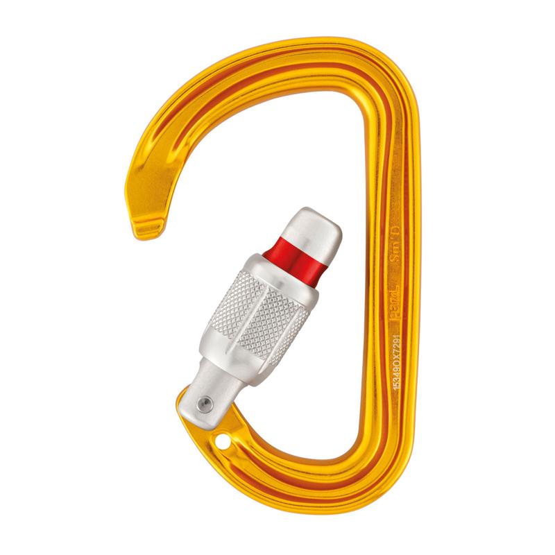 Petzl SM'D Sport Climbing Carabiner - Lightweight Locking Carabiner for Rock Climbing, Mountaineering & Outdoor Adventures | Perfect for Belaying, Rappelling & Safety Protection