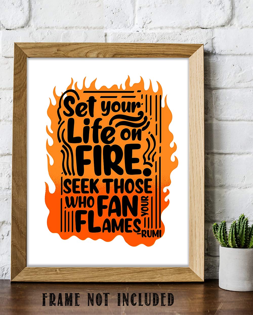 TJ Originals Motivational Wall Art - 11x14 Unframed Print for Home & Office Decor