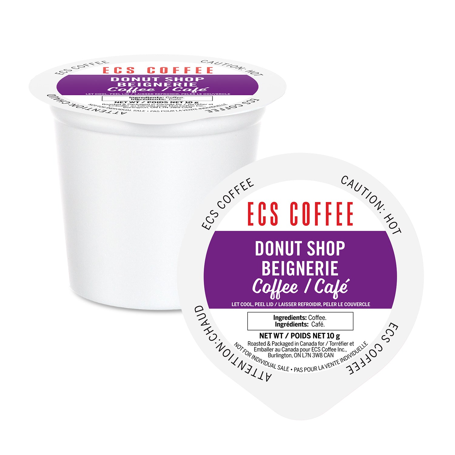 ECS Coffee Donut Shop Blend Single Serve Coffee Pods - 70 Count for Keurig Machines | Perfect for Office, Home & Breakfast