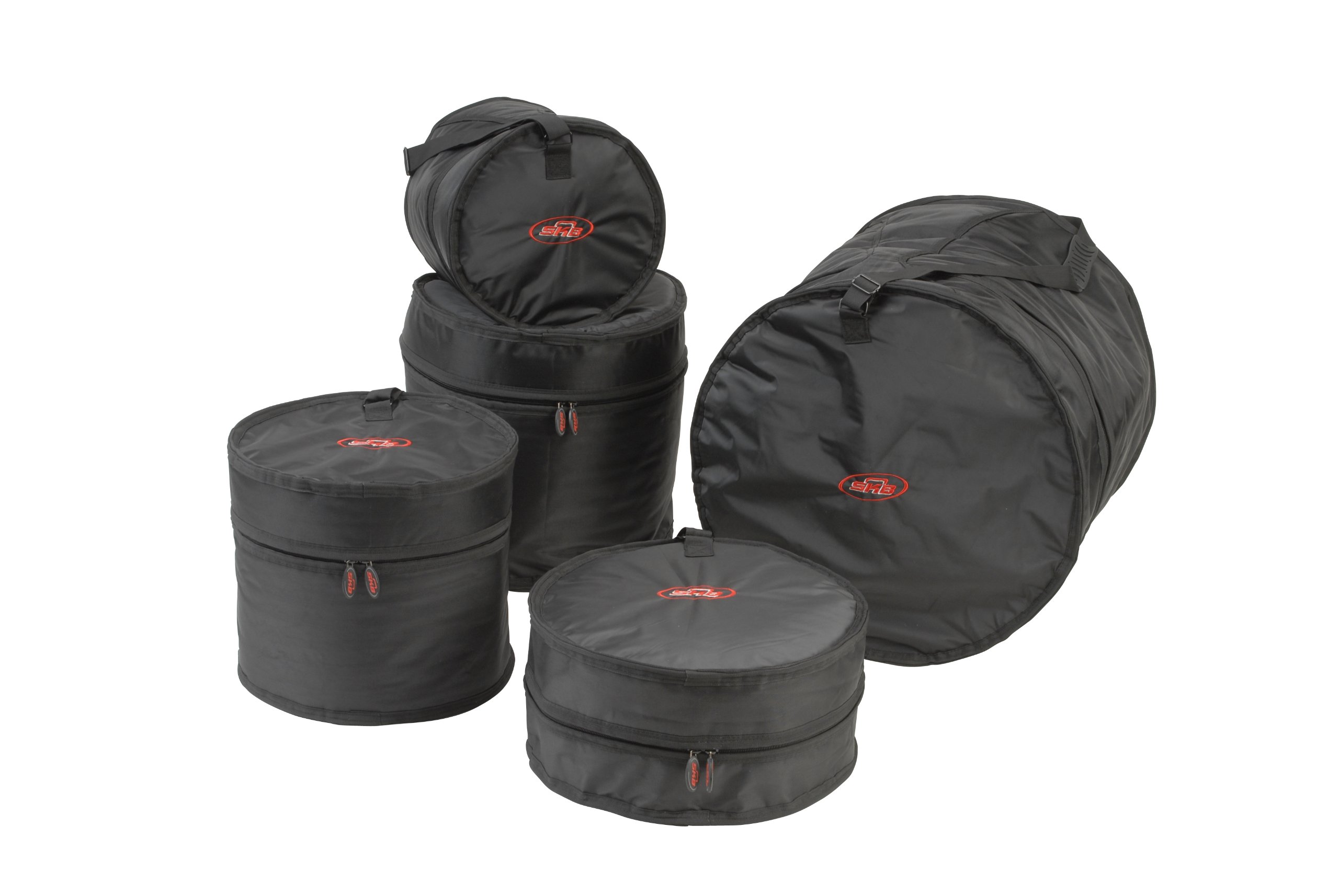SKB 1SKBDBS3 5-Piece Gig Bag Drum Set - Black - Perfect for Traveling Musicians & Live Performances