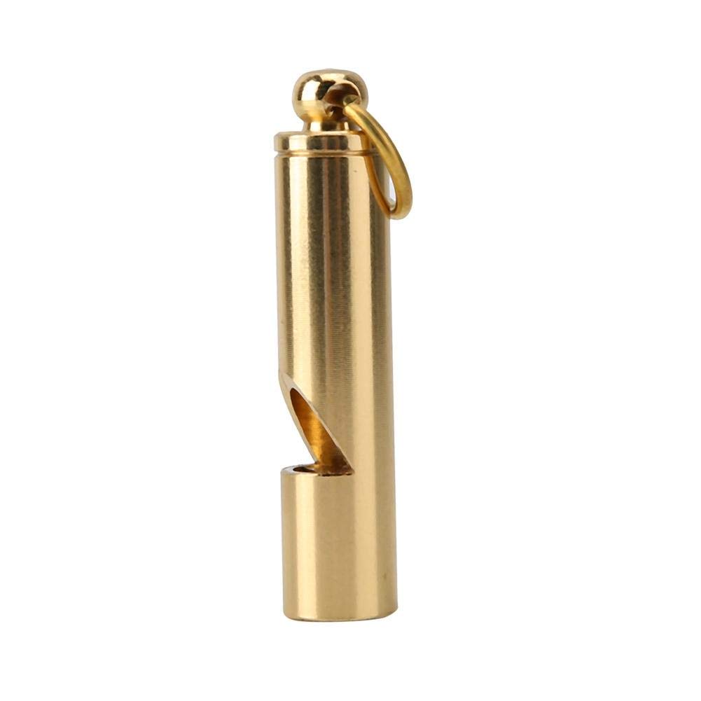 Golden Aluminum Alloy Double Tube Dog & Bird Training Whistle - Adjustable Frequency, Hangable Design for All Dog Breeds & Birds - Perfect for Outdoor Hunting, Pet Training & Bird Calling