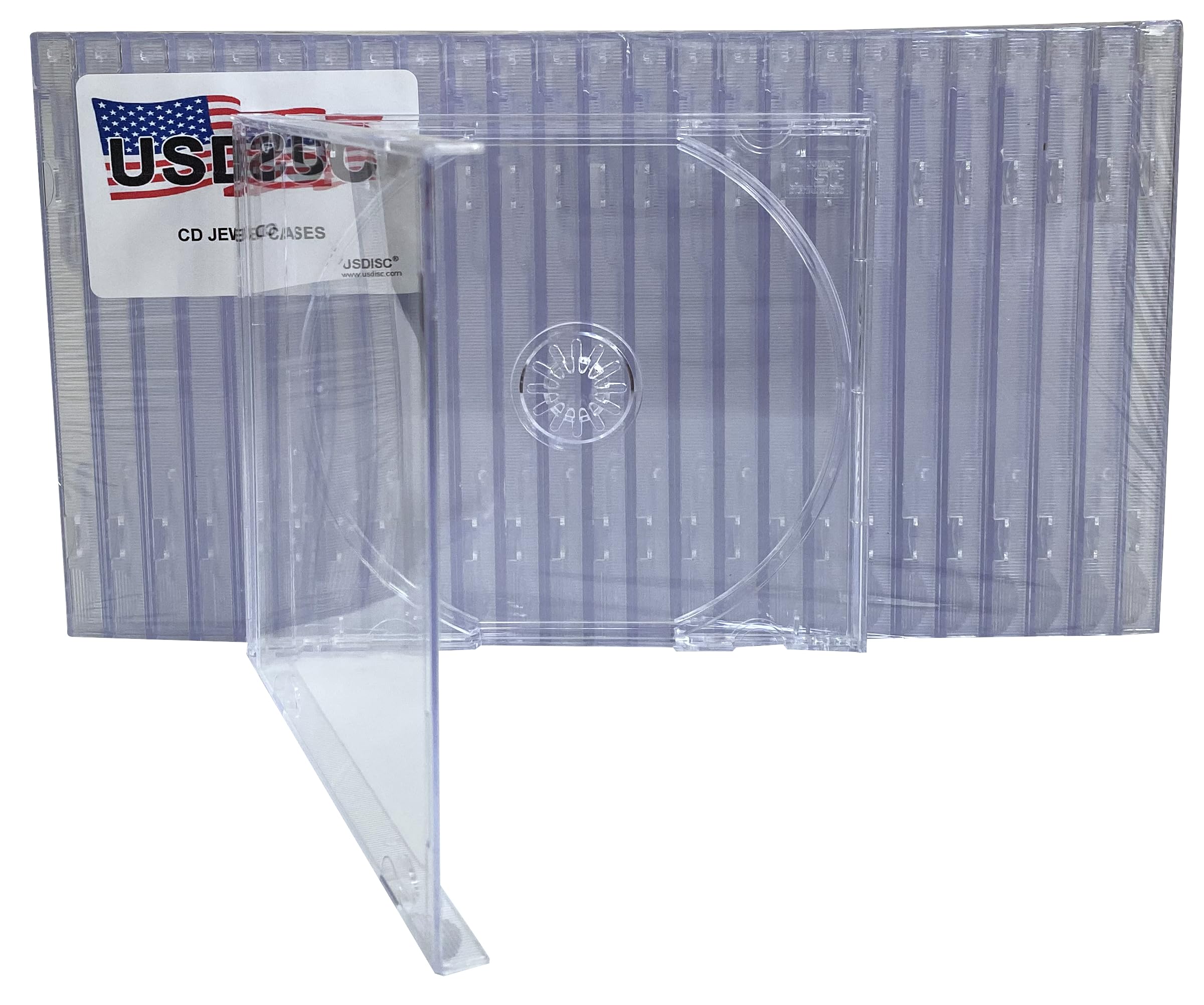400 Pack Clear Standard 10.4mm CD Jewel Cases - Single 1 Disc Storage for Music, Software & Media | Bulk CD Cases for Professional Archiving & Retail Packaging