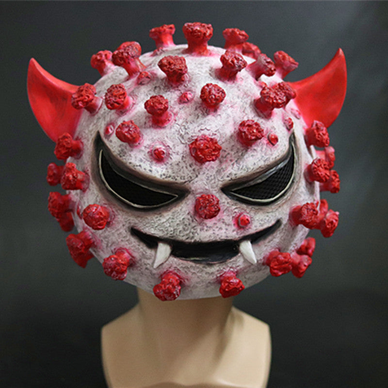 Scary Halloween Virus Mask for Adults - Horror Face Covering for Cosplay & Costume Parties - Perfect for Spooky Events & Trick or Treating