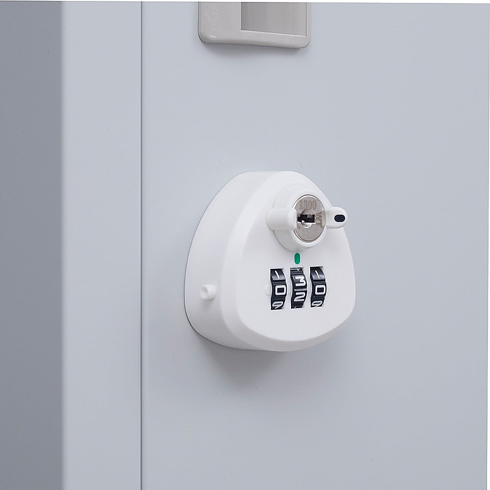 12-Door Locker with 3-Digit Combination Lock for Office, Gym, Shed, School & Home Storage - Secure Organization for Personal Belongings, Equipment & Valuables