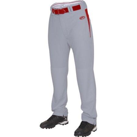 Rawlings Adult Semi Relaxed V Notch Plated Baseball Pants for Men - Comfortable & Durable BPVP2 for Baseball Training & Games