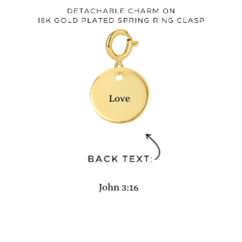 Personalized Engraved Charms with Detachable Clasp - Custom Name Jewelry for Necklaces & Bracelets - Perfect for Gifts, Anniversaries & Special Occasions