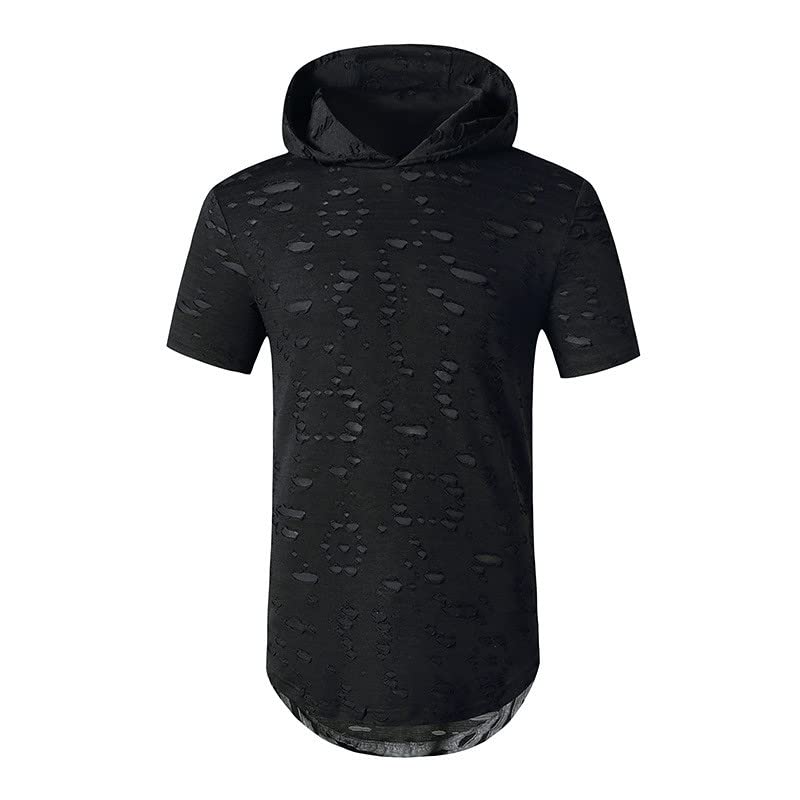 Men's Hipster Hip-Hop Hoodies & Tees - Stylish Longline Urban Streetwear NYC Fashion T-Shirts for Casual Wear, Street Style & Urban Outfits